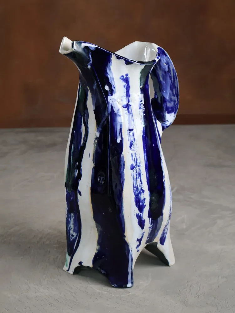Ceramic - Carved Ceramic Jug - WOJCIECH DZIENNIAK ART