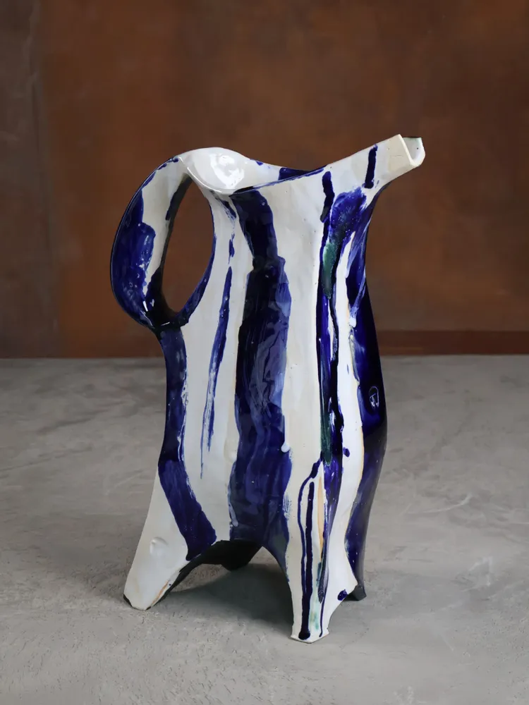 Ceramic - Carved Ceramic Jug - WOJCIECH DZIENNIAK ART