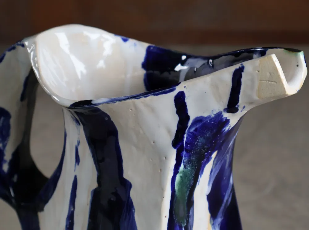 Ceramic - Carved Ceramic Jug - WOJCIECH DZIENNIAK ART