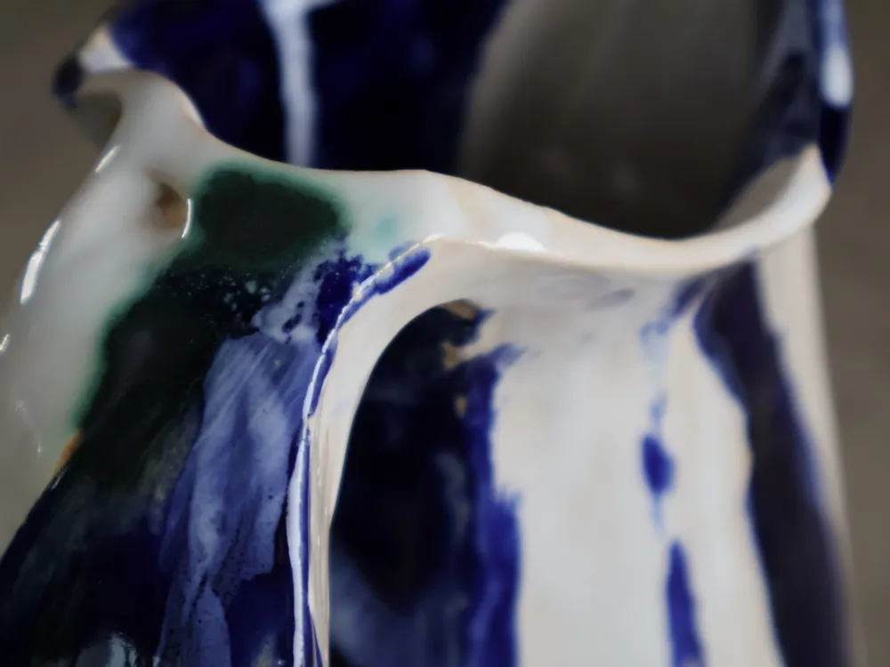 Ceramic - Carved Ceramic Jug - WOJCIECH DZIENNIAK ART