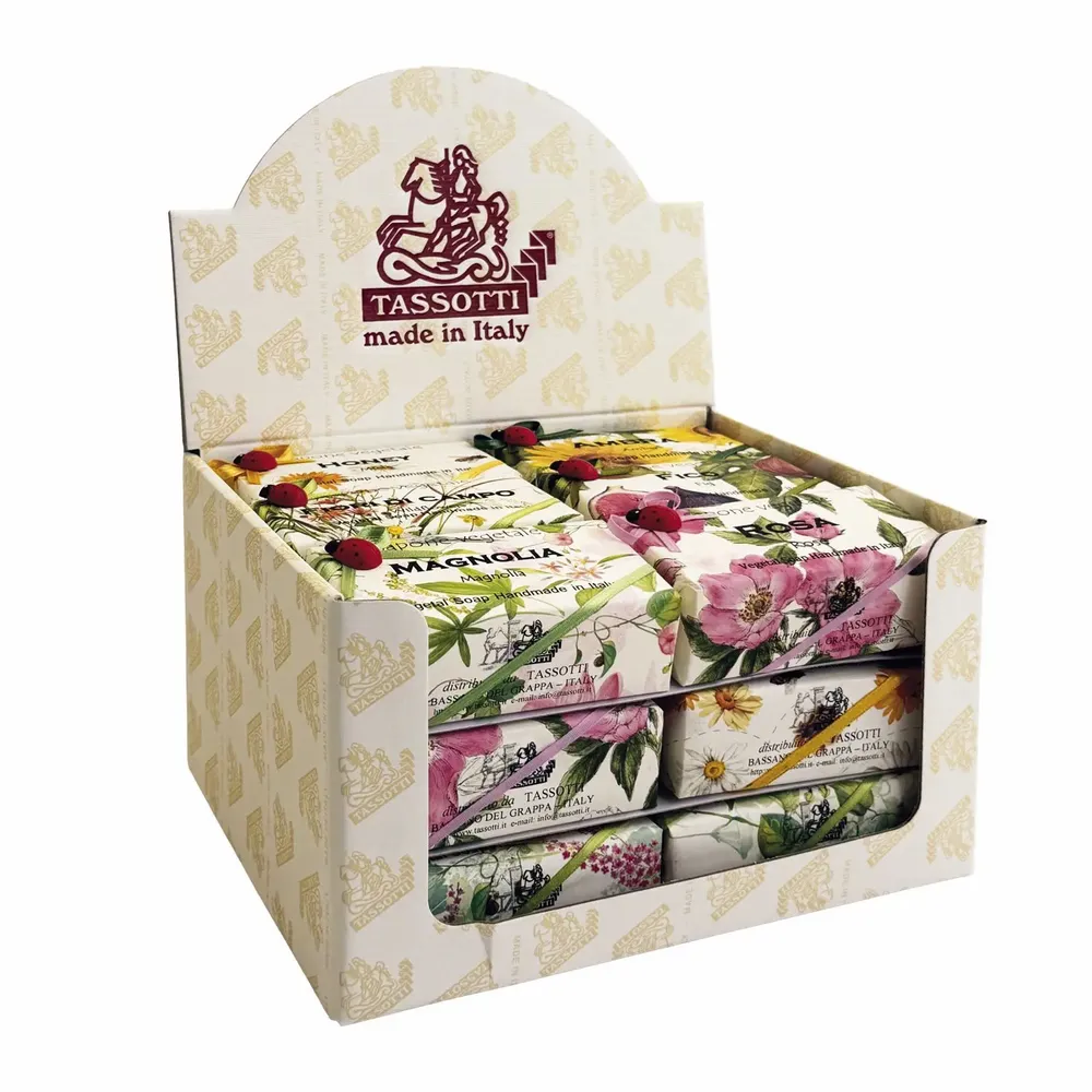Gifts - Display with 18 soaps - TASSOTTI - ITALY