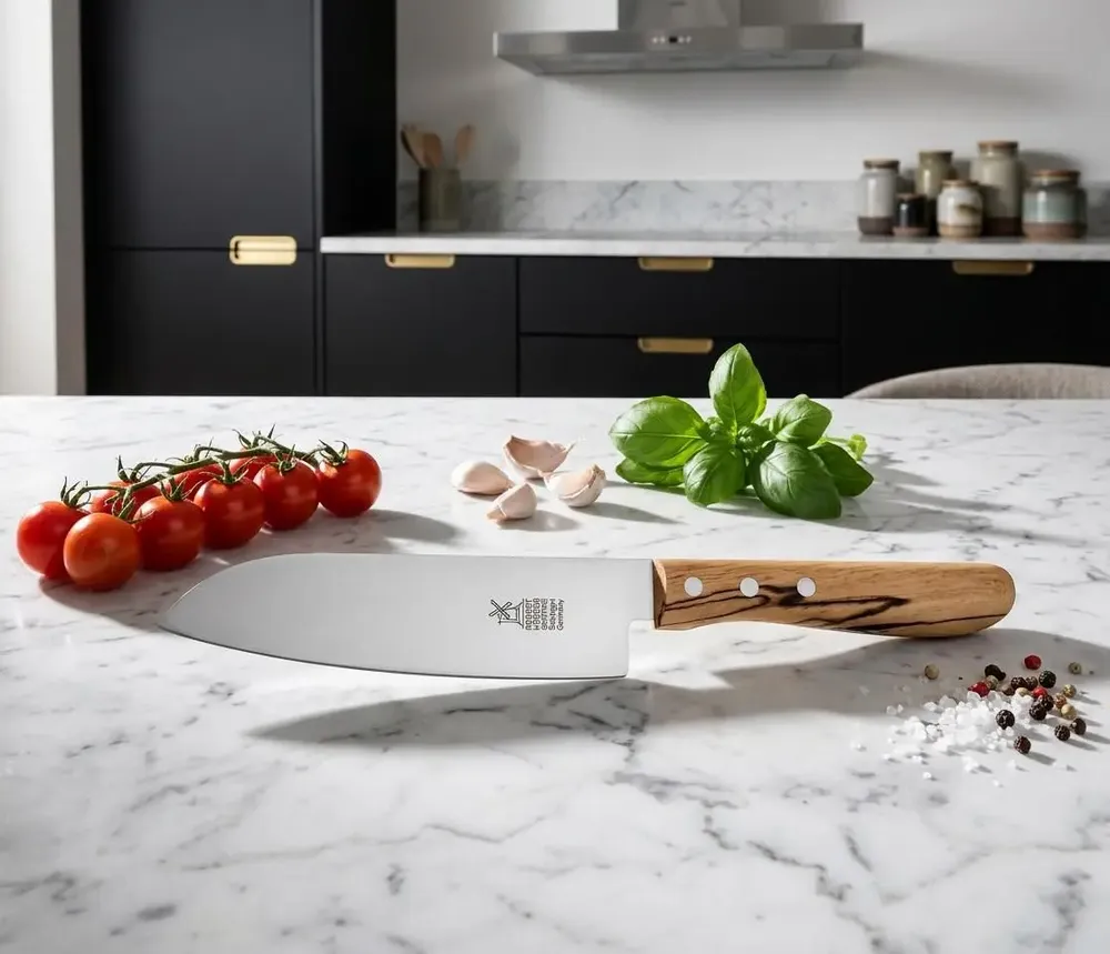 Couteaux - COUTEAU SANTOKU WINDMÜHLENMESSER 16,5CM HETRE GLACE - WINDMUHLENMESSER