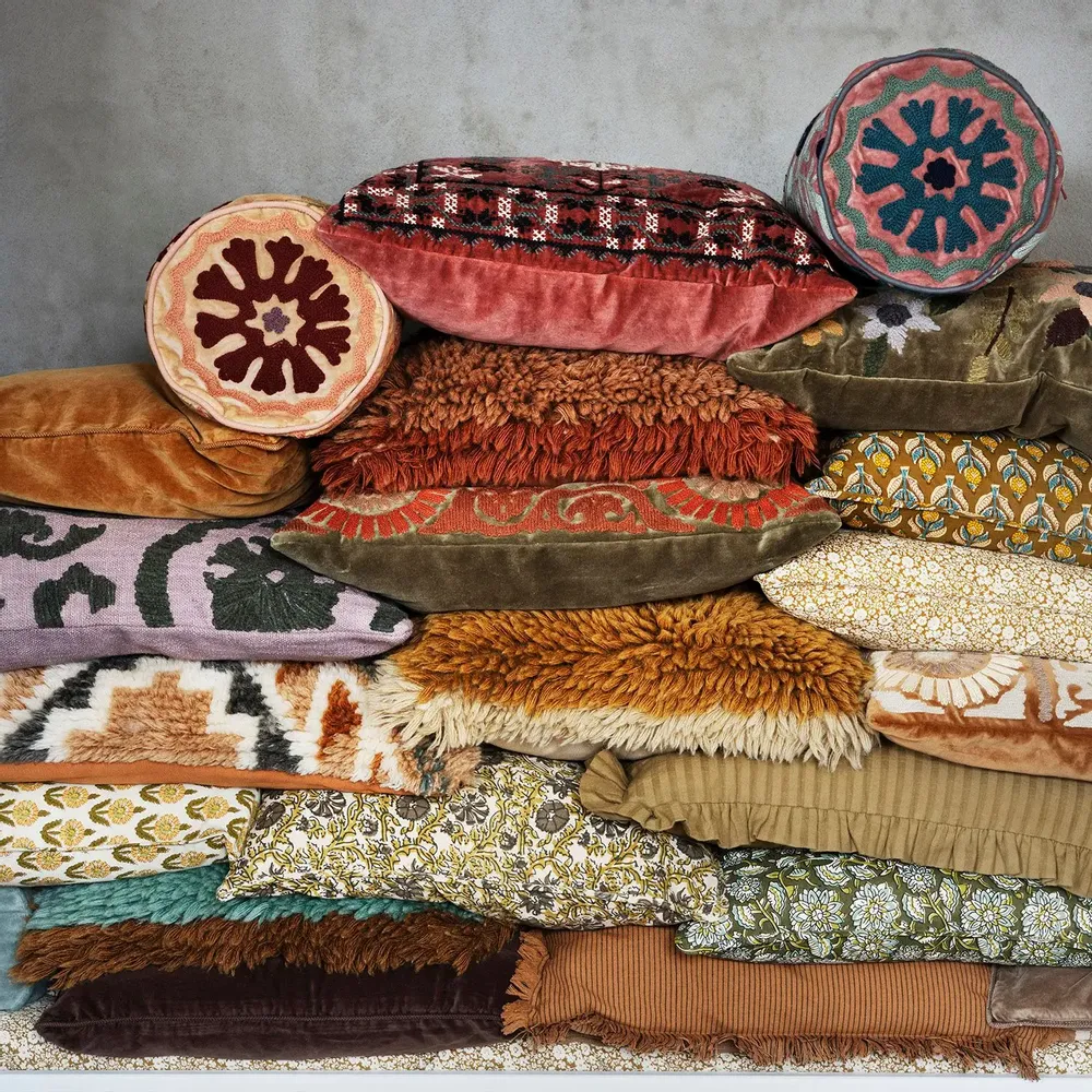 Couettes et oreillers  - Housse de coussin en laine - MADAM STOLTZ