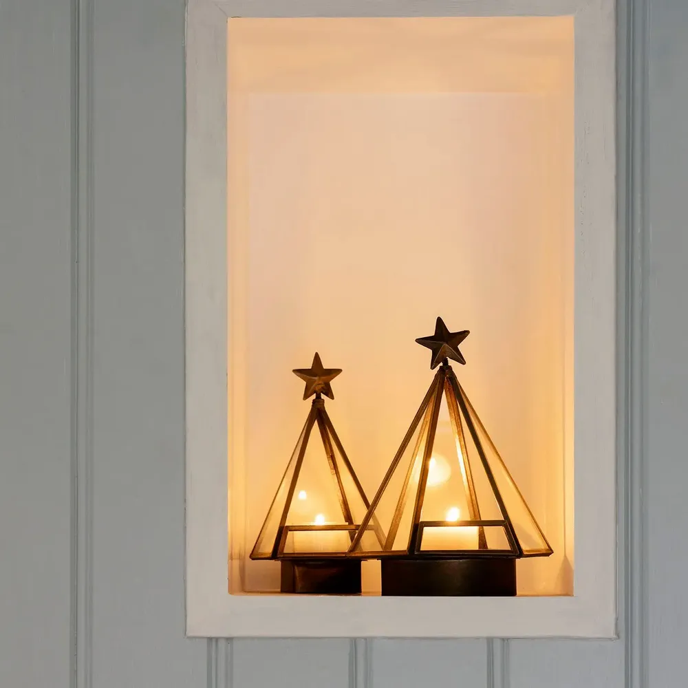 Candlesticks and candle holders - Iron christmas votive - MADAM STOLTZ