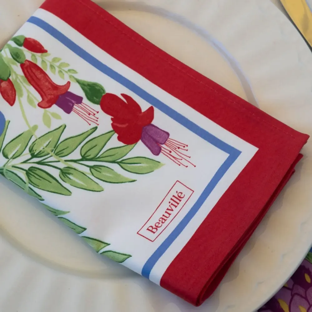 Linge de table textile - Set de table Bougainvilliers - BEAUVILLÉ