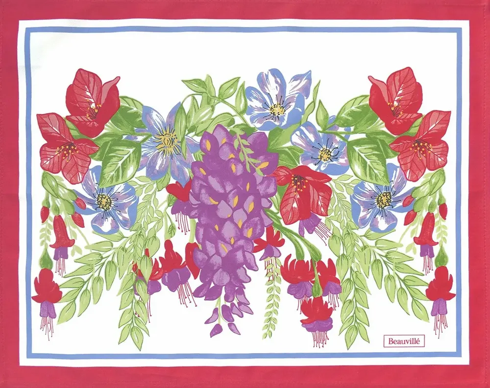 Linge de table textile - Set de table Bougainvilliers - BEAUVILLÉ