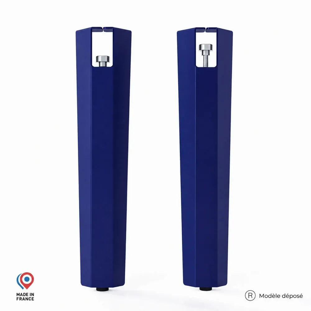Coffee tables - SAPPHIRE STEEL COFFEE TABLE LEGS - SET OF 2 LEGS - DECO-GEM