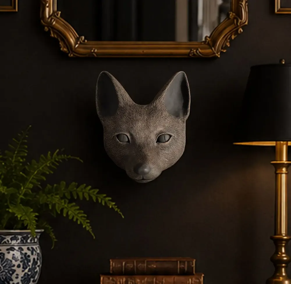 Decorative objects - FOX - animal wall sculpture - DABA DECO