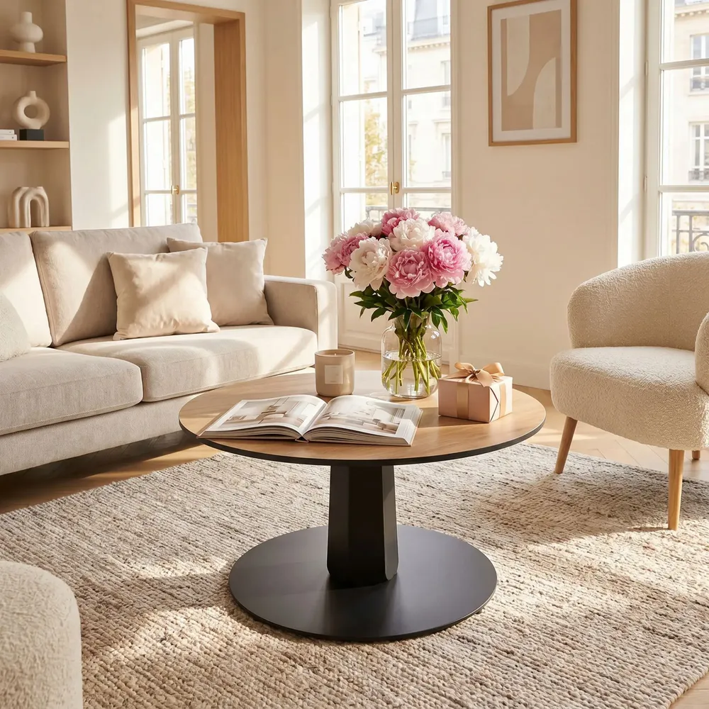 Tables basses - PIED DE TABLE BASSE CENTRAL ZIRCON - DECO-GEM
