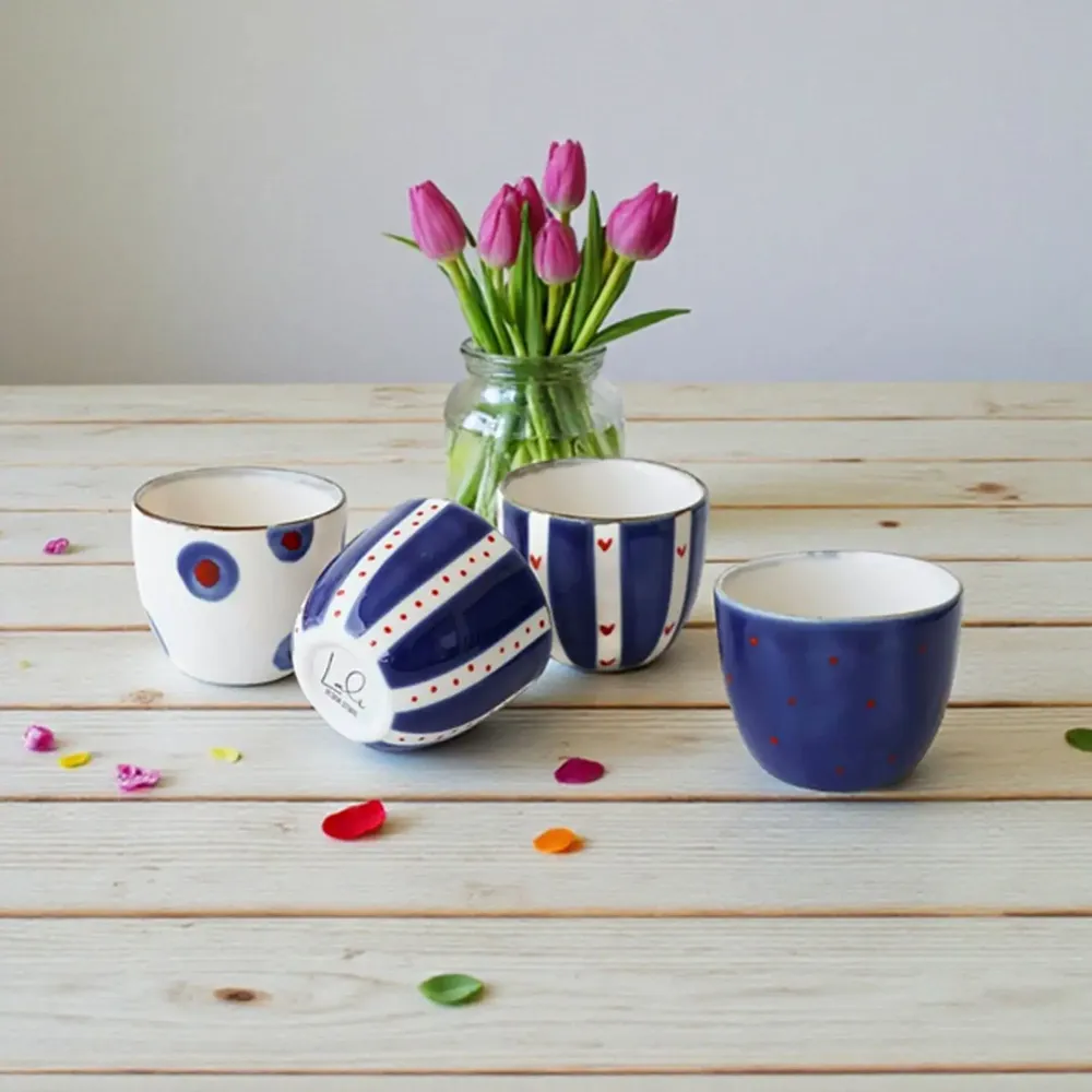 Tasses et mugs - Collection de tasses « Enjoy » — Ensemble de 4 - LALI DESIGN STUDIO
