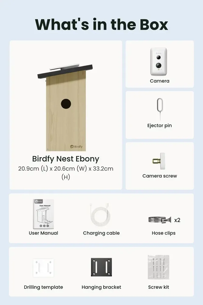 Garden accessories - Birdfy House Ebony - BIRDFY