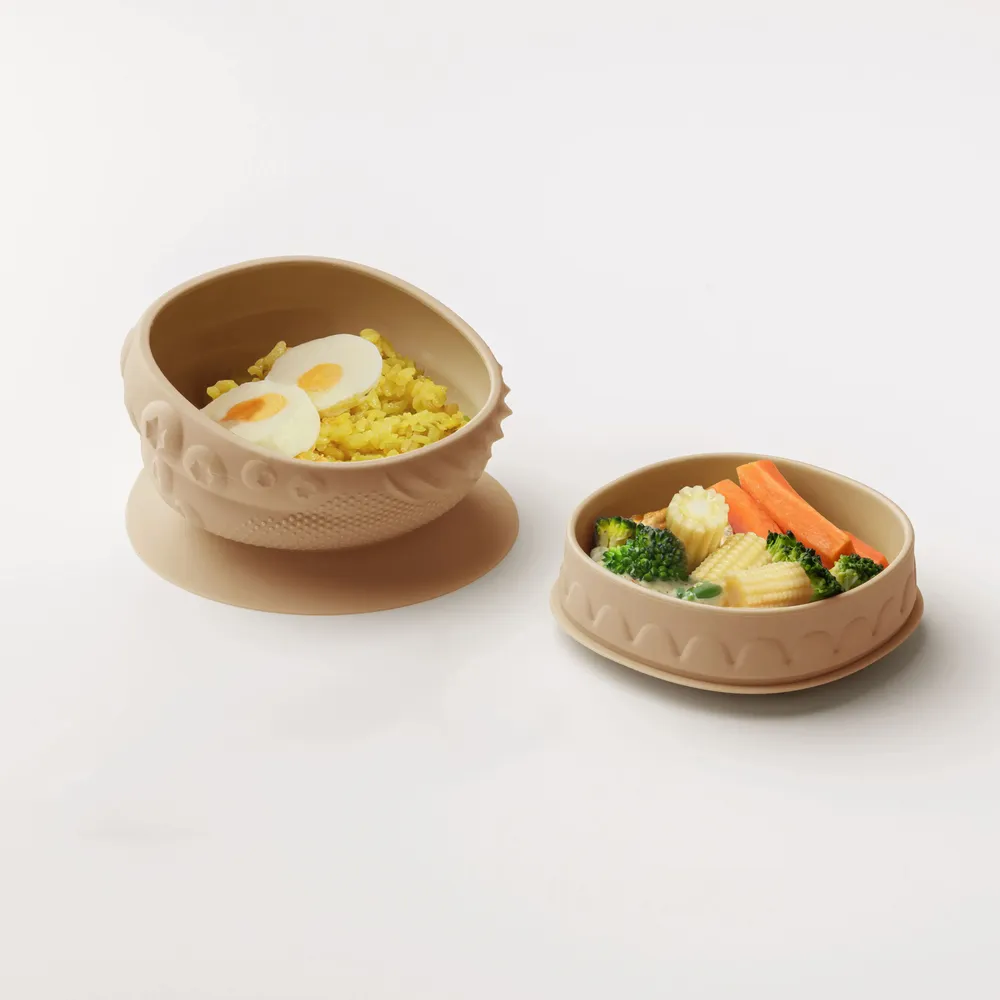 Repas pour enfant - Bol sensoriel bébé – Beurre d’amande - MINIWARE AB