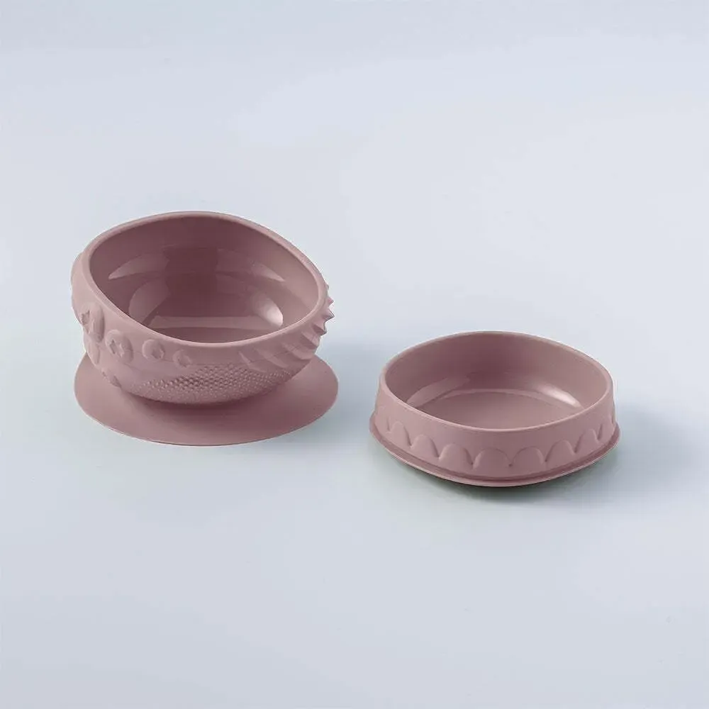 Repas pour enfant - Bol sensoriel bébé – Sel rose - MINIWARE AB