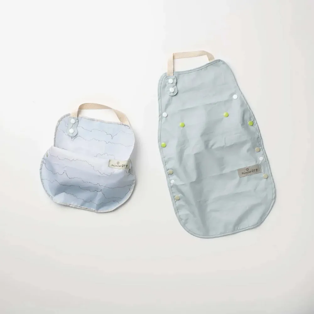 Repas pour enfant - Lot de 2 bavoirs Catch & Cover – Ciel enchanté - MINIWARE AB