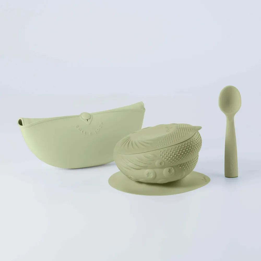 Repas pour enfant - Set de démarrage sensoriel – Pistache - MINIWARE AB