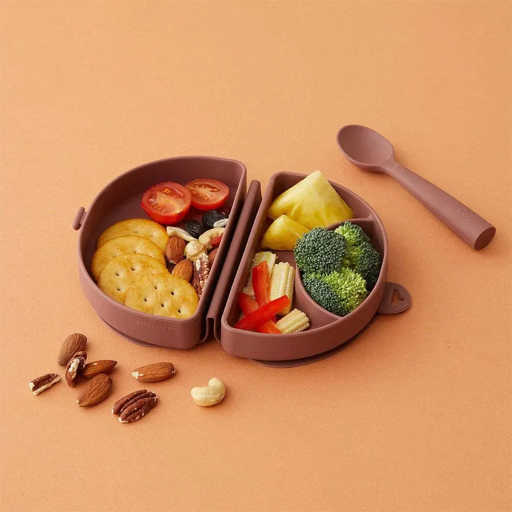 Repas pour enfant - Assiette Fold & Scoop – Châtaigne/Châtaigne - MINIWARE AB