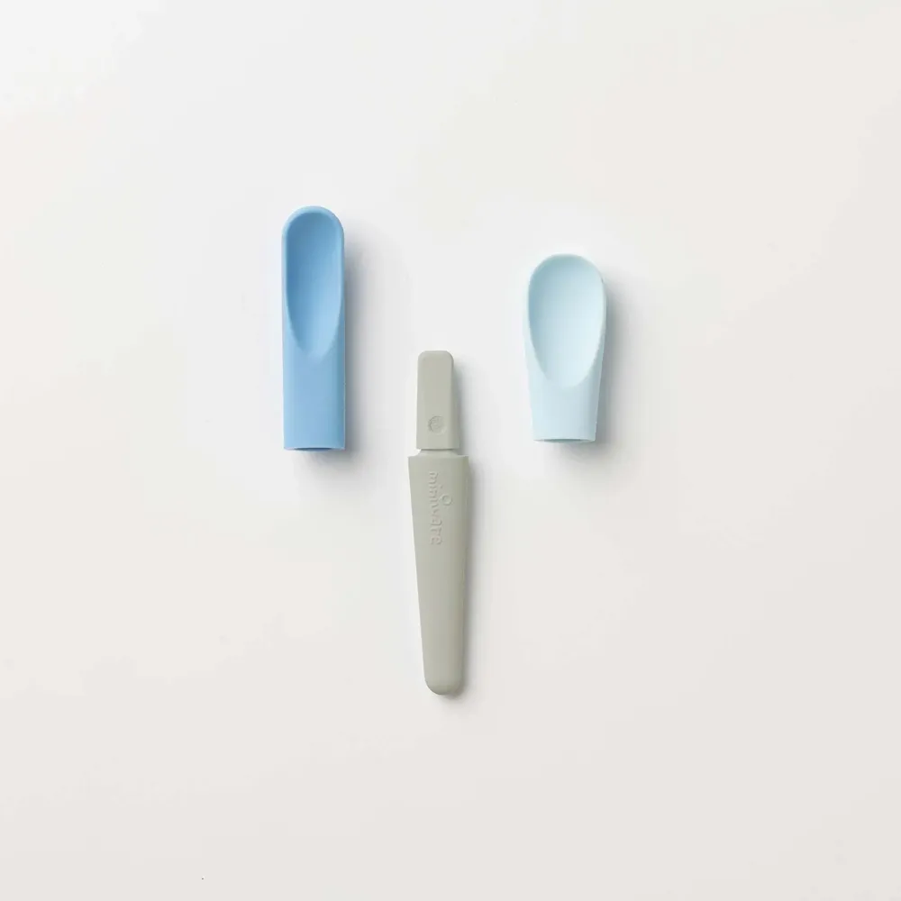 Repas pour enfant - Set de cuillères d’alimentation Pre2Pro Max – Banane bleue - MINIWARE AB