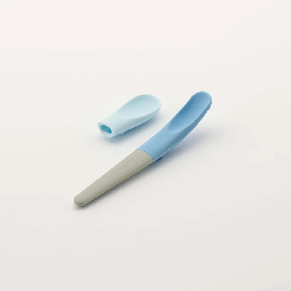 Repas pour enfant - Set de cuillères d’alimentation Pre2Pro Max – Banane bleue - MINIWARE AB