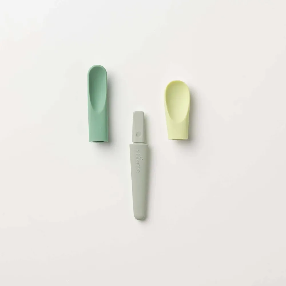 Repas pour enfant - Set de cuillères d’alimentation Pre2Pro Max – Énergie verte - MINIWARE AB