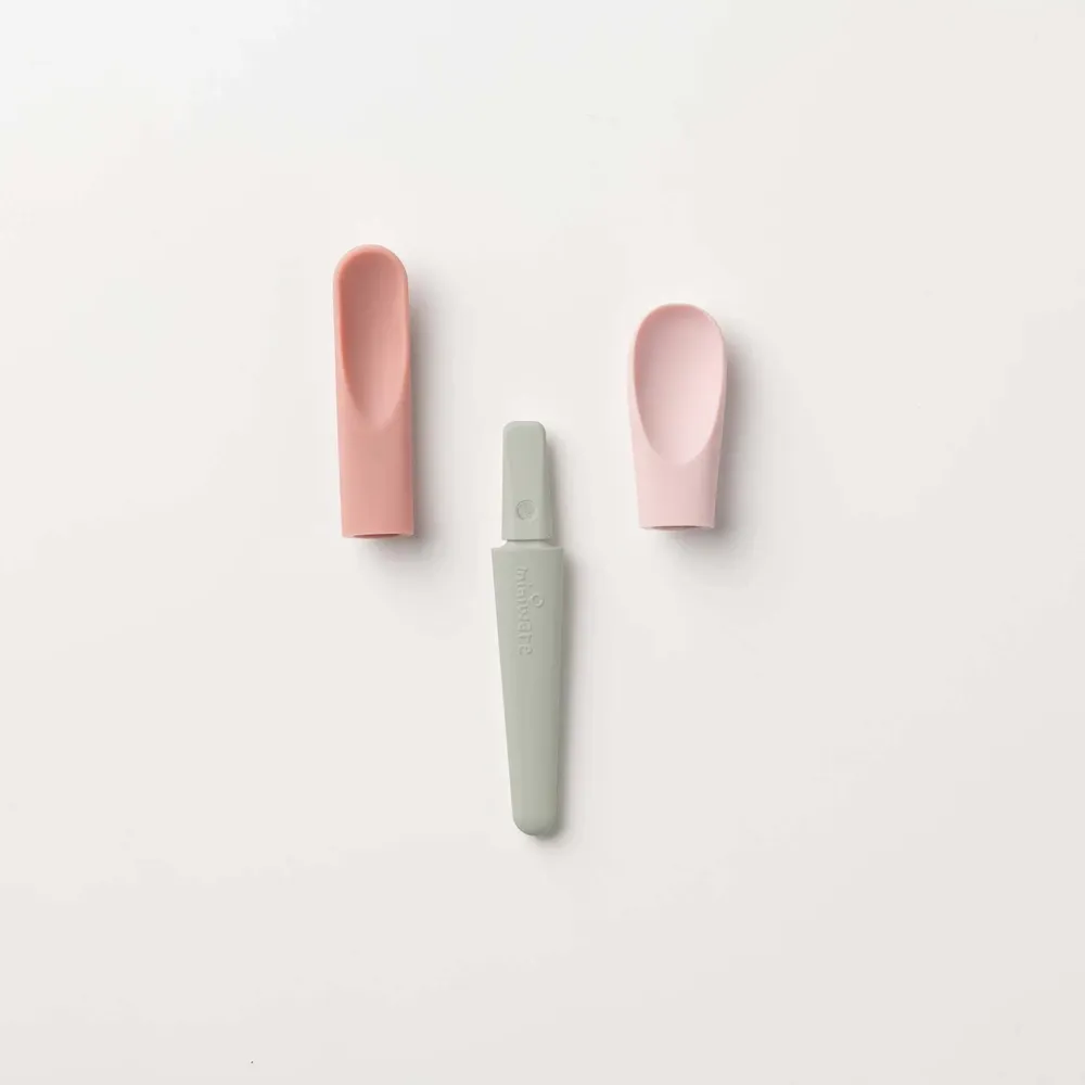 Repas pour enfant - Set de cuillères d’alimentation Pre2Pro Max – Antioxydant rose - MINIWARE AB