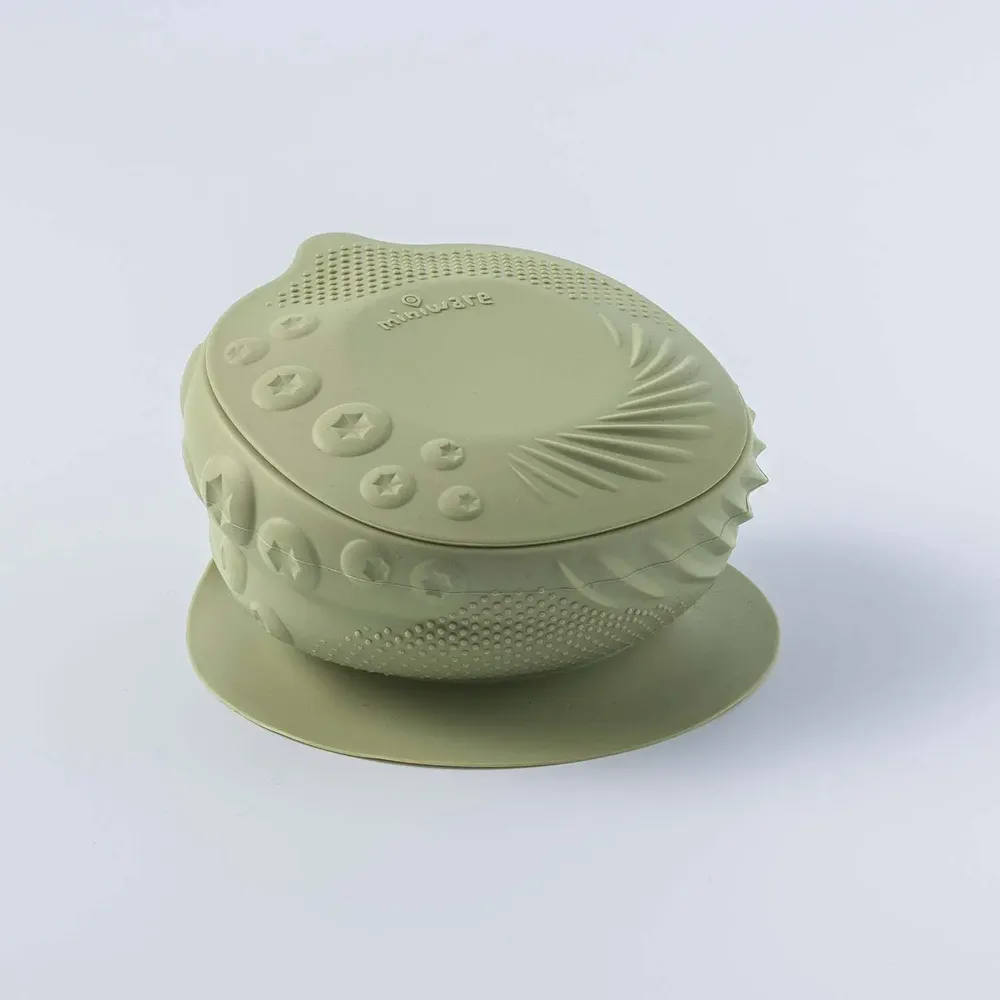 Repas pour enfant - Bol sensoriel bébé – Pistache - MINIWARE AB