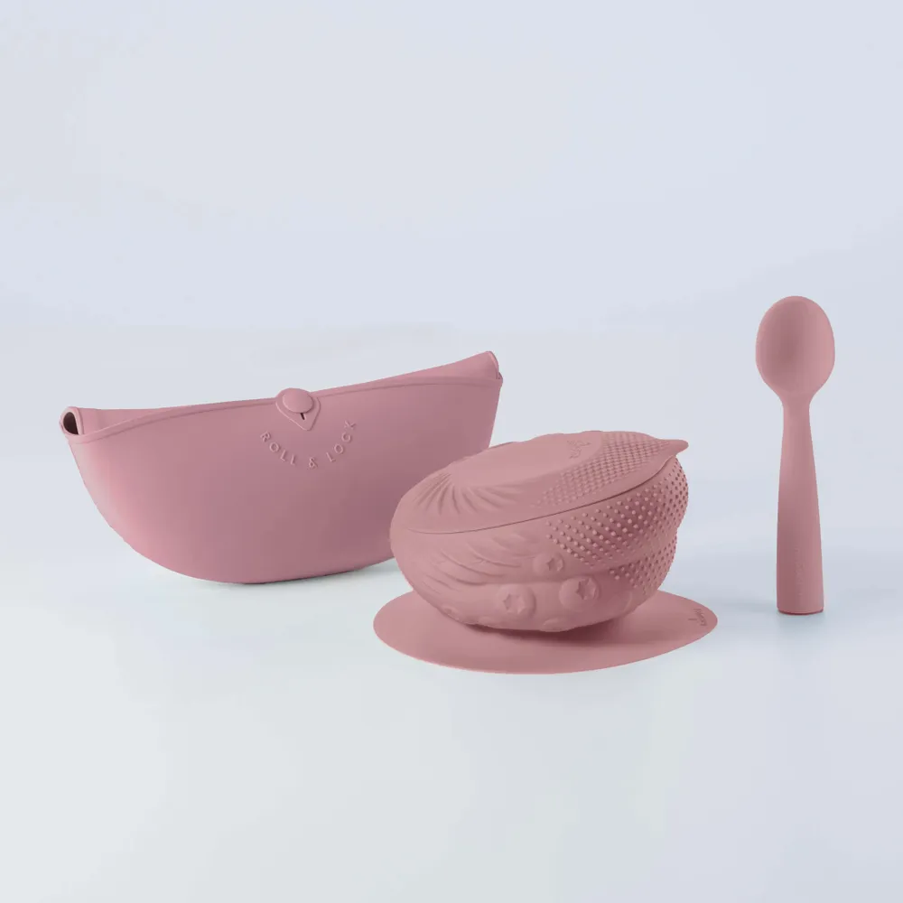 Repas pour enfant - Set de démarrage sensoriel – Framboise - MINIWARE AB