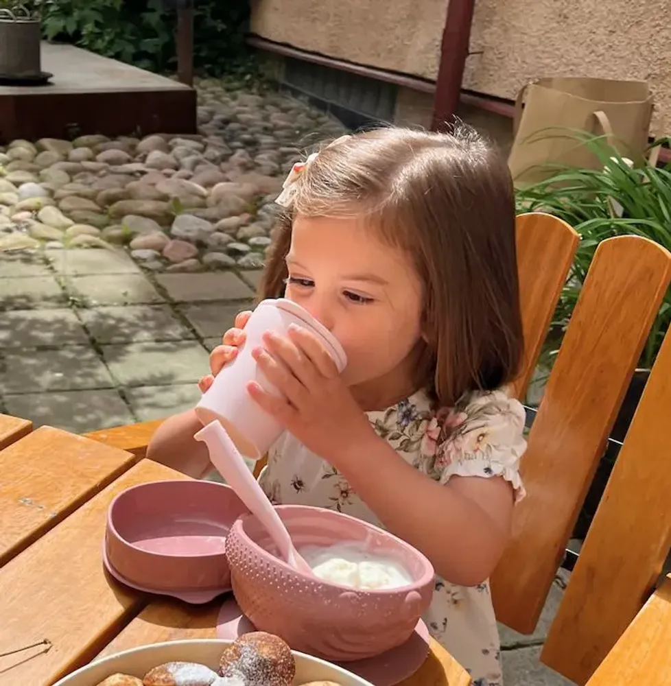 Repas pour enfant - Set de démarrage sensoriel – Framboise - MINIWARE AB