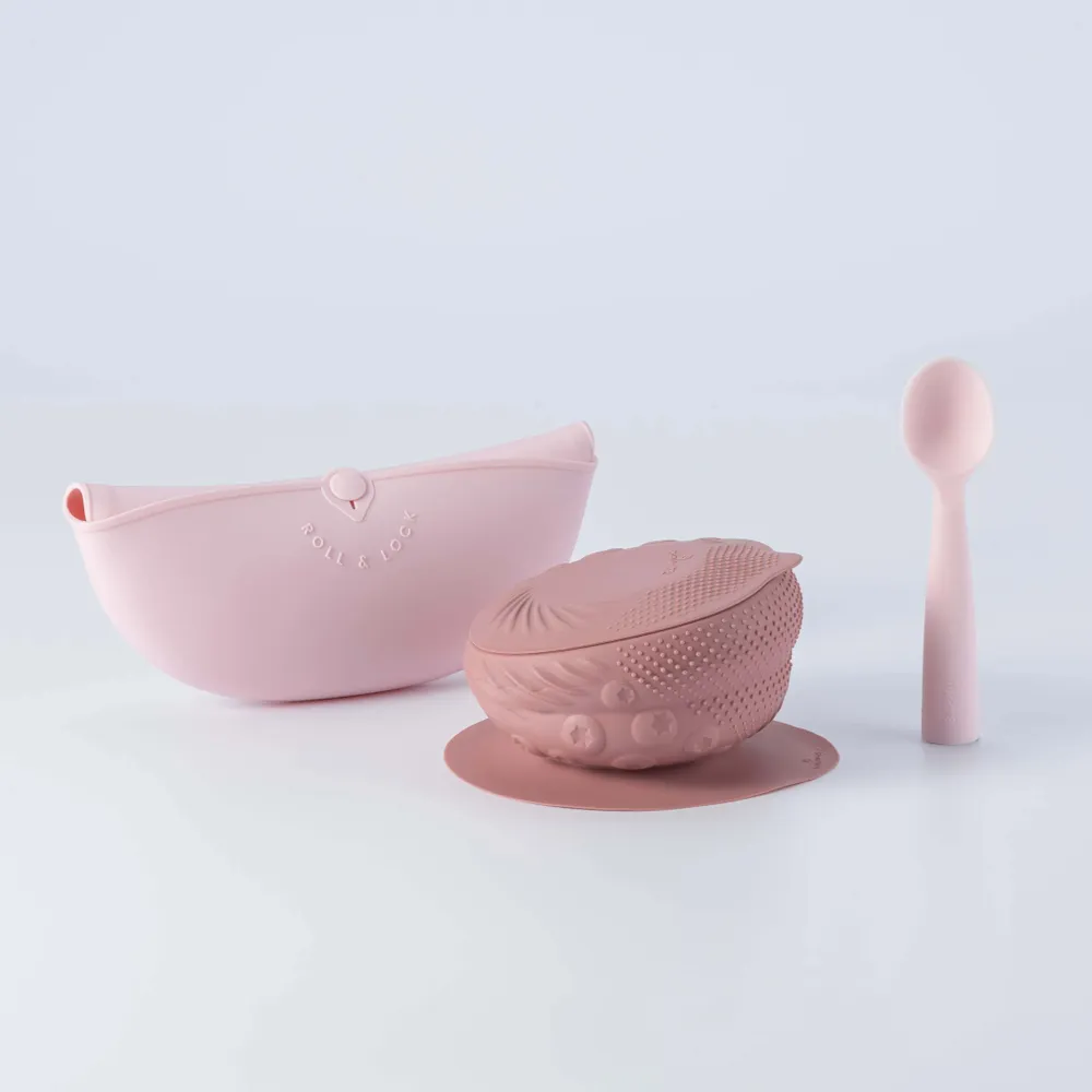 Repas pour enfant - Set de démarrage sensoriel – Framboise/Barbe à papa - MINIWARE AB