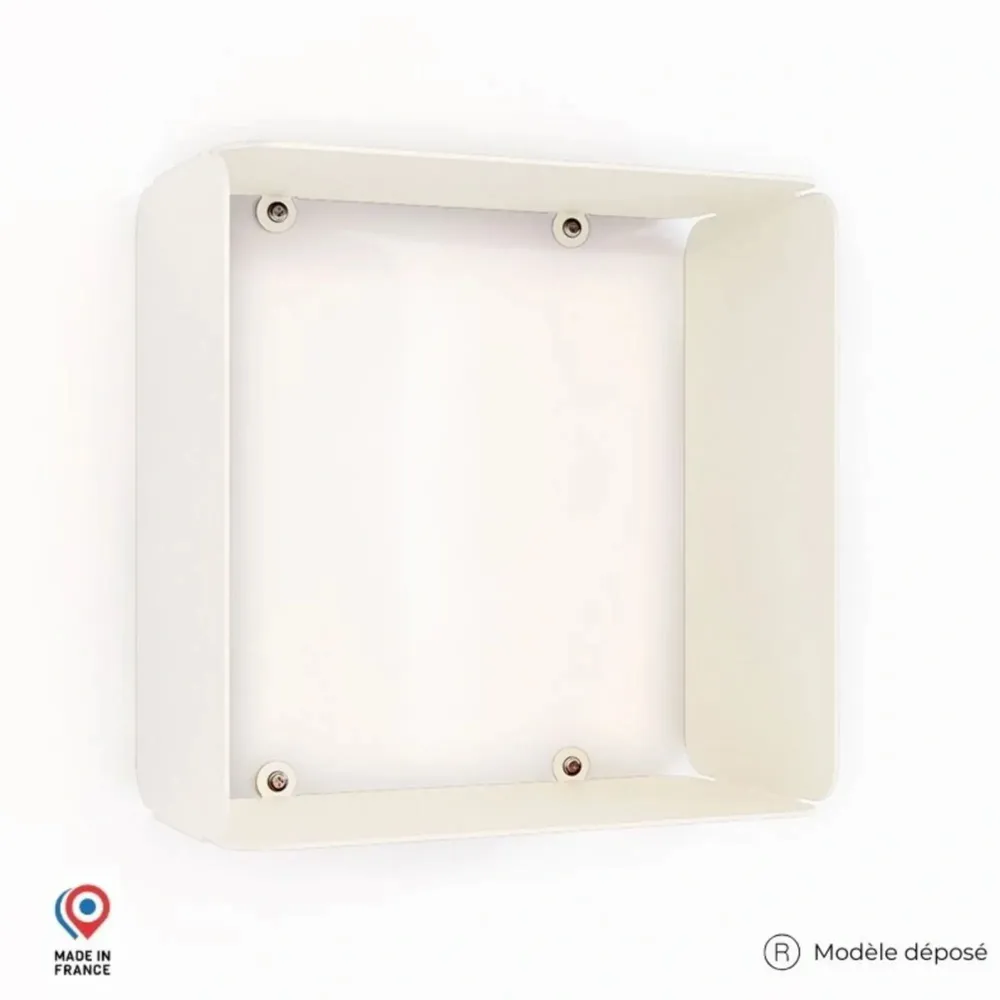 Decorative objects - AMBER STEEL CUBE WALL SHELF - DECO-GEM