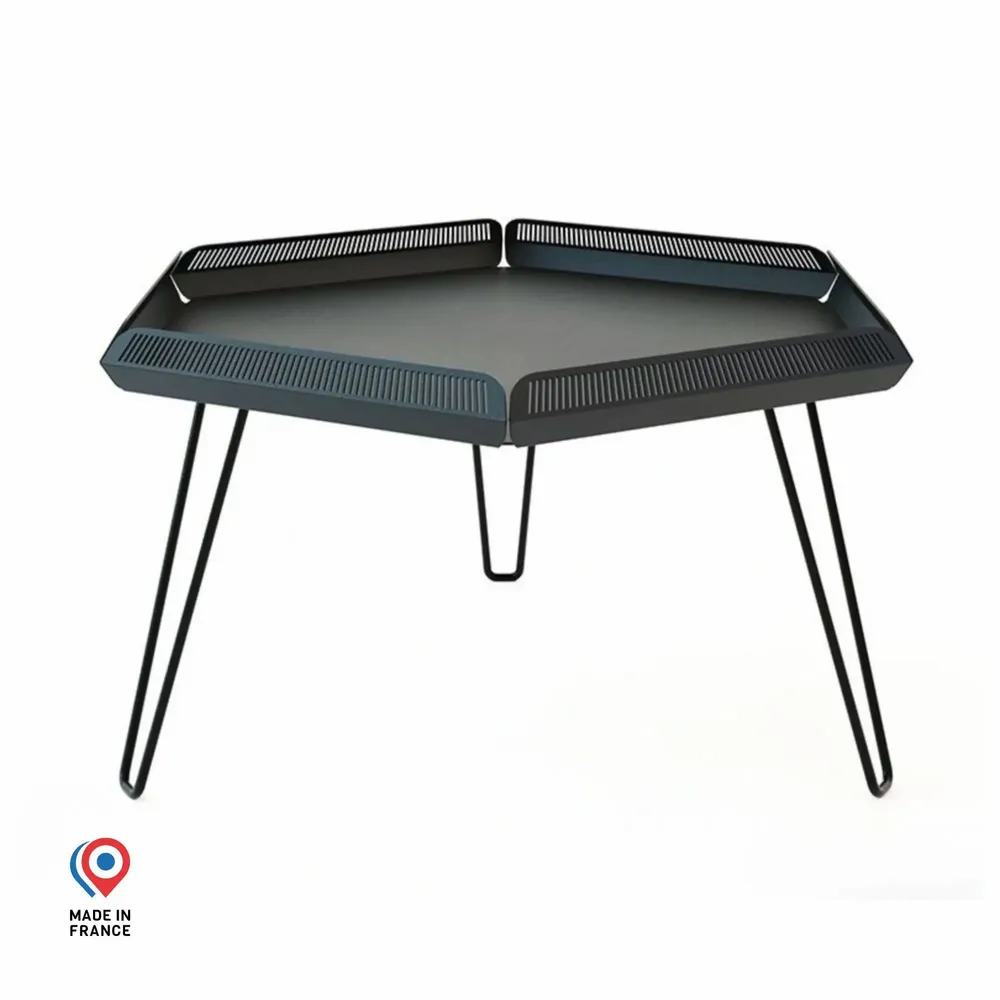 Tables basses - TABLE BASSE EN ACIER CÉLESTE - DECO-GEM