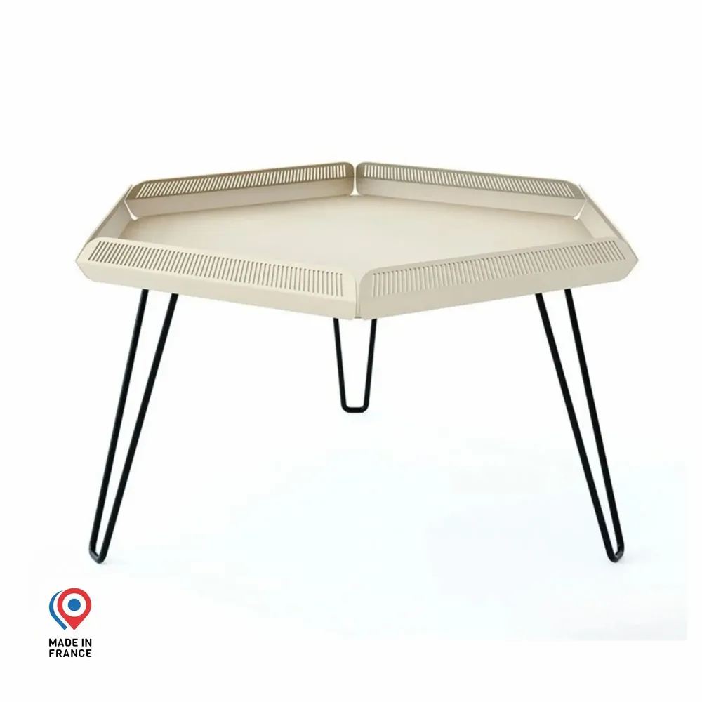 Tables basses - TABLE BASSE EN ACIER CÉLESTE - DECO-GEM