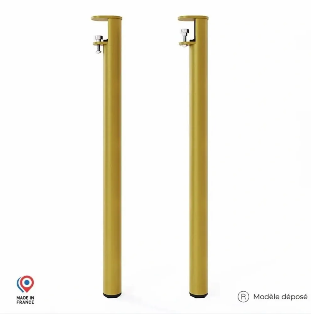 Dining Tables - TOPAZ STEEL HIGH TABLE LEGS - SET OF 2 LEGS - DECO-GEM