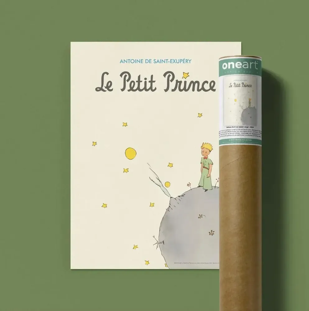 Children's decorative items - The Little Prince Poster - French Cover - ONEART ÉDITIONS