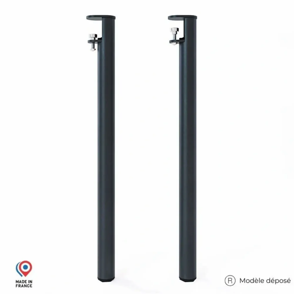 Console table - TOPAZ STEEL STANDING DINING TABLE LEG - SET OF 2 LEGS - DECO-GEM