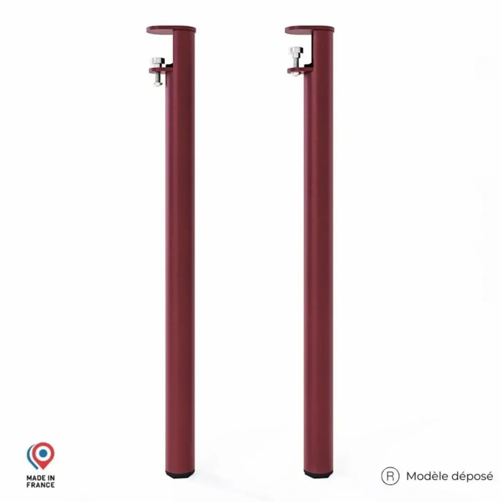 Console table - TOPAZ STEEL STANDING DINING TABLE LEG - SET OF 2 LEGS - DECO-GEM
