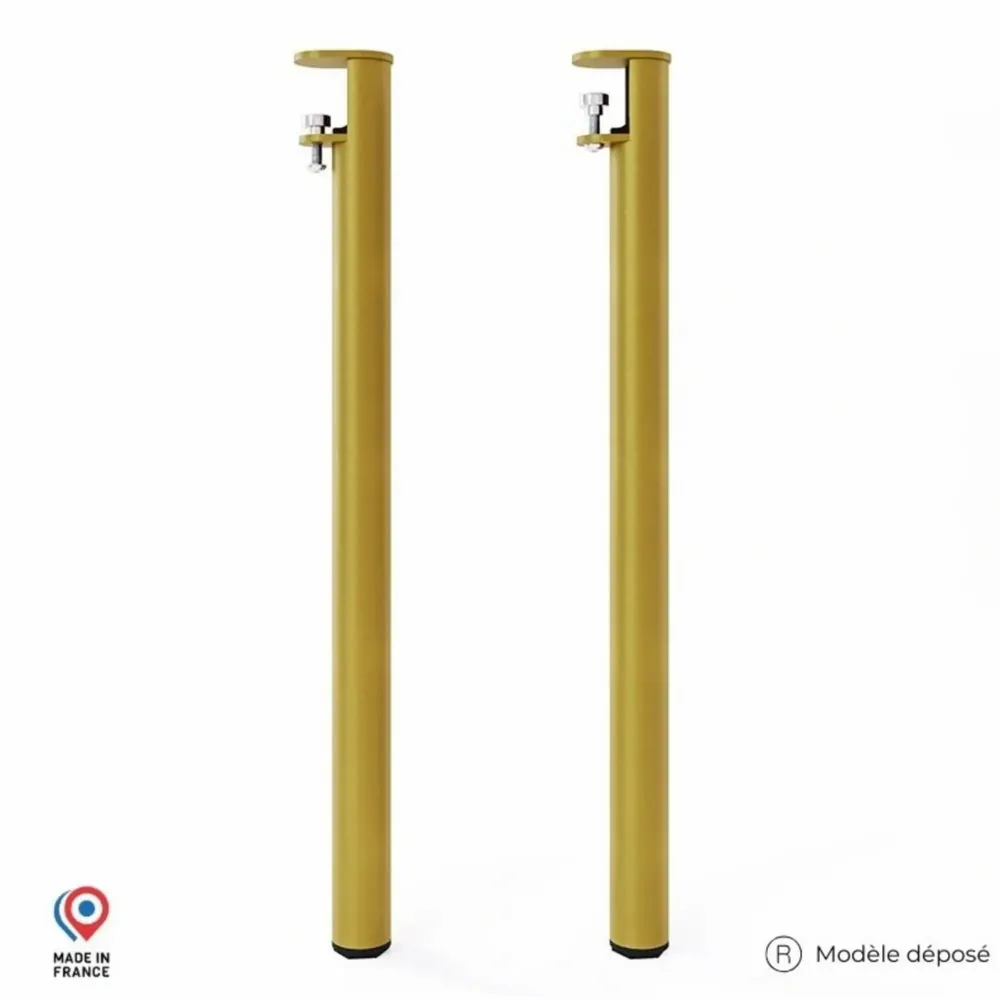 Console table - TOPAZ STEEL STANDING DINING TABLE LEG - SET OF 2 LEGS - DECO-GEM