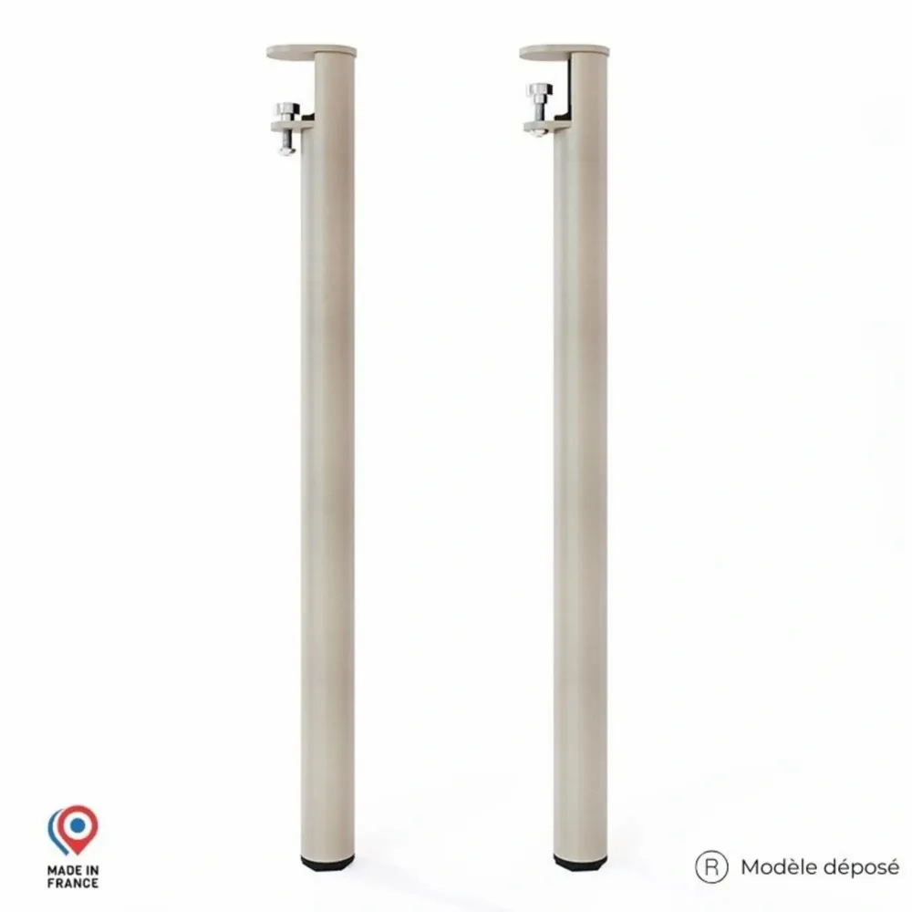 Console table - TOPAZ STEEL STANDING DINING TABLE LEG - SET OF 2 LEGS - DECO-GEM