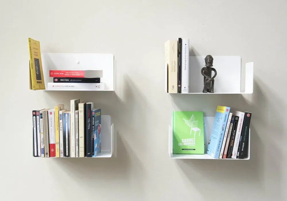 Shelves - Small white shelf 30 x 15 cm – Set of 2 - TEEBOOKS