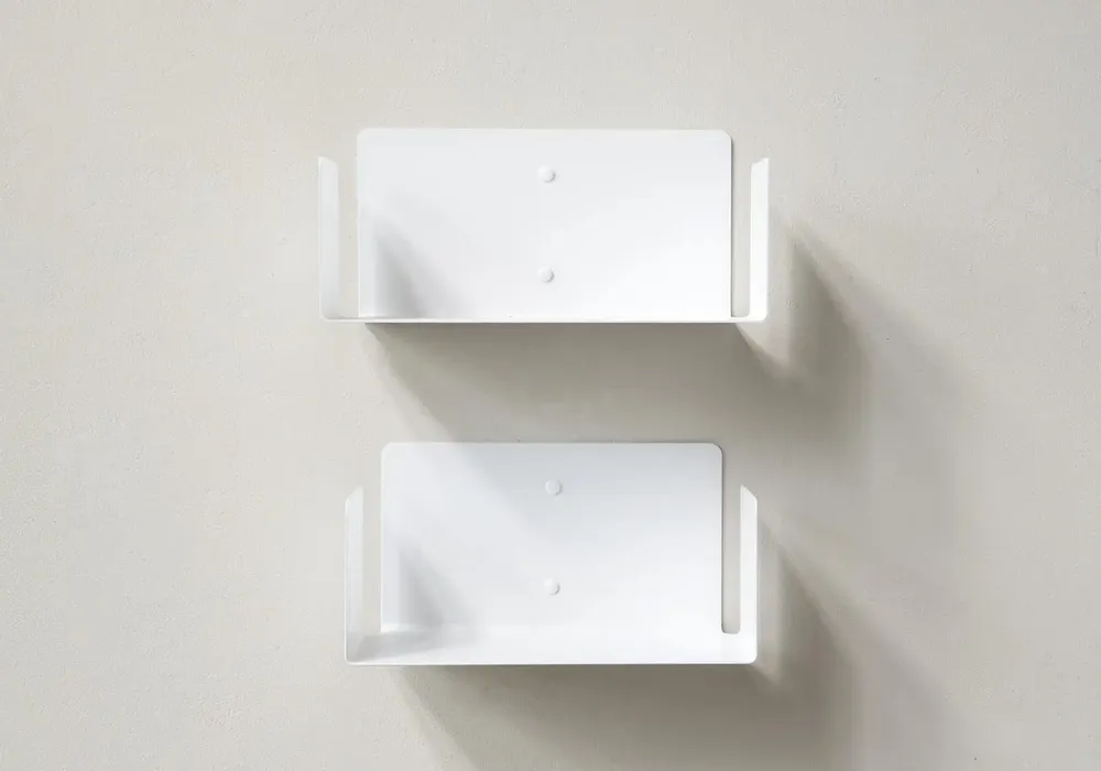 Shelves - Small white shelf 30 x 15 cm – Set of 2 - TEEBOOKS