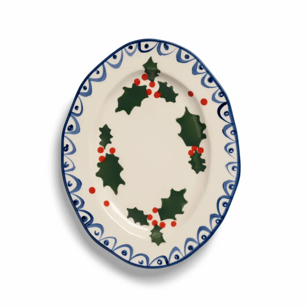Plats et saladiers - Assiettes au houx - &KLEVERING