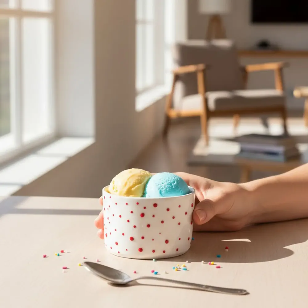 Mugs - Cozy Dot Bowl - LALI DESIGN STUDIO