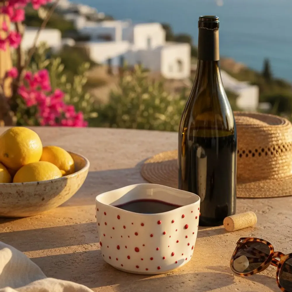 Mugs - Cozy Dot Bowl - LALI DESIGN STUDIO
