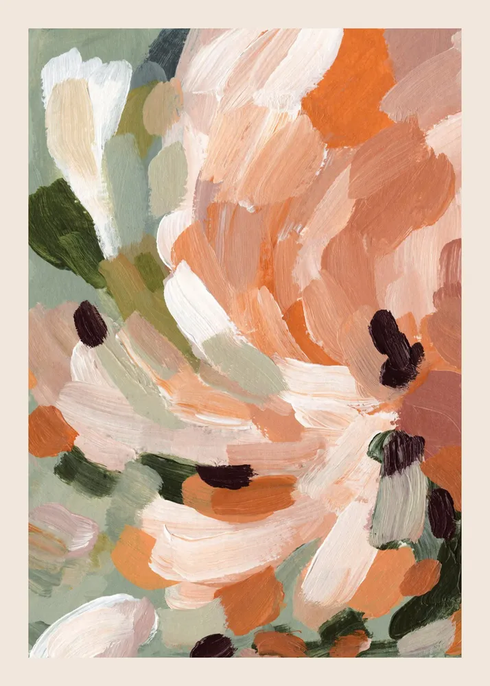 Affiches - Soft Rustic Florals No1 Affiche - DESENIO AB