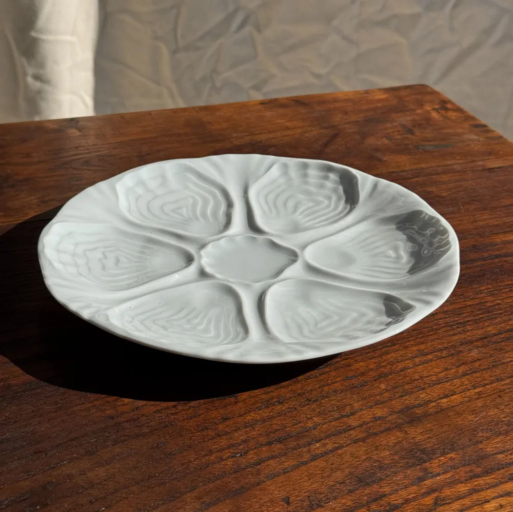 Assiettes de réception - Lot de 4 assiettes à huîtres Limoges France D25 - OFFICE OBJETS