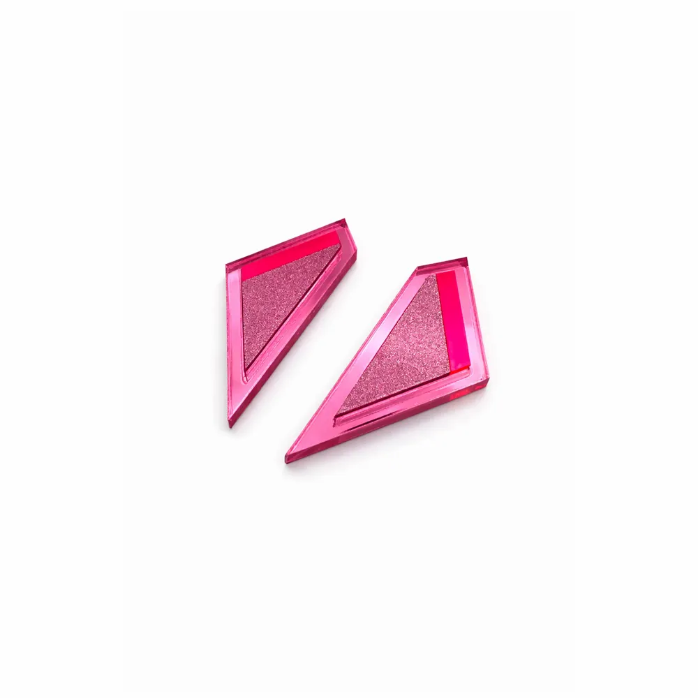 Bijoux - Boucles d'oreilles LOVE COLOR XL Rose - TELLMEE