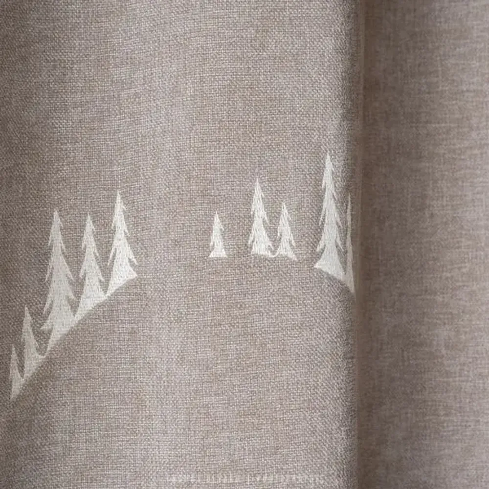 Curtains and window coverings - Beige fir mountain curtain - VAGABONDE INTERNATIONAL