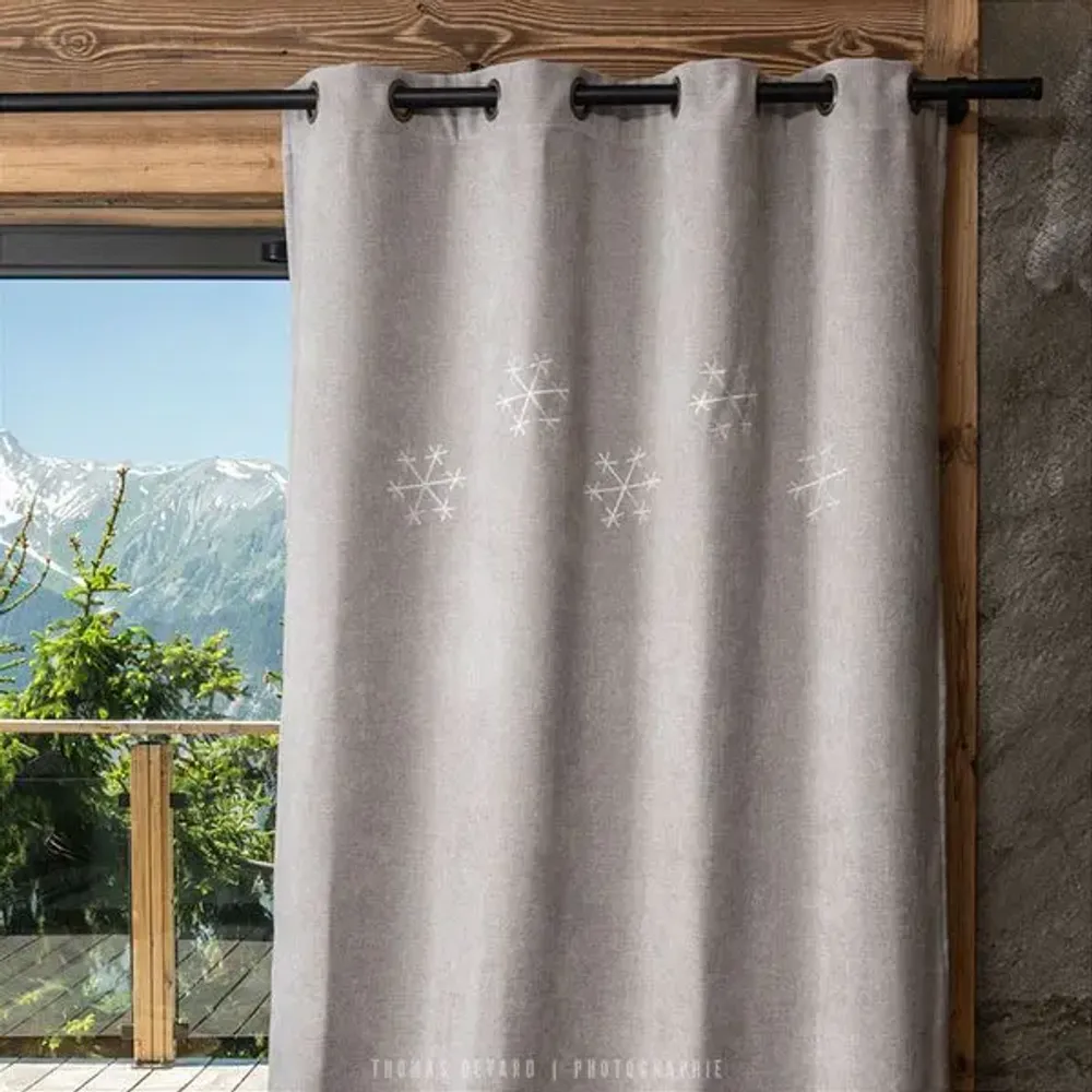 Curtains and window coverings - Snowflake mountain curtain - VAGABONDE INTERNATIONAL