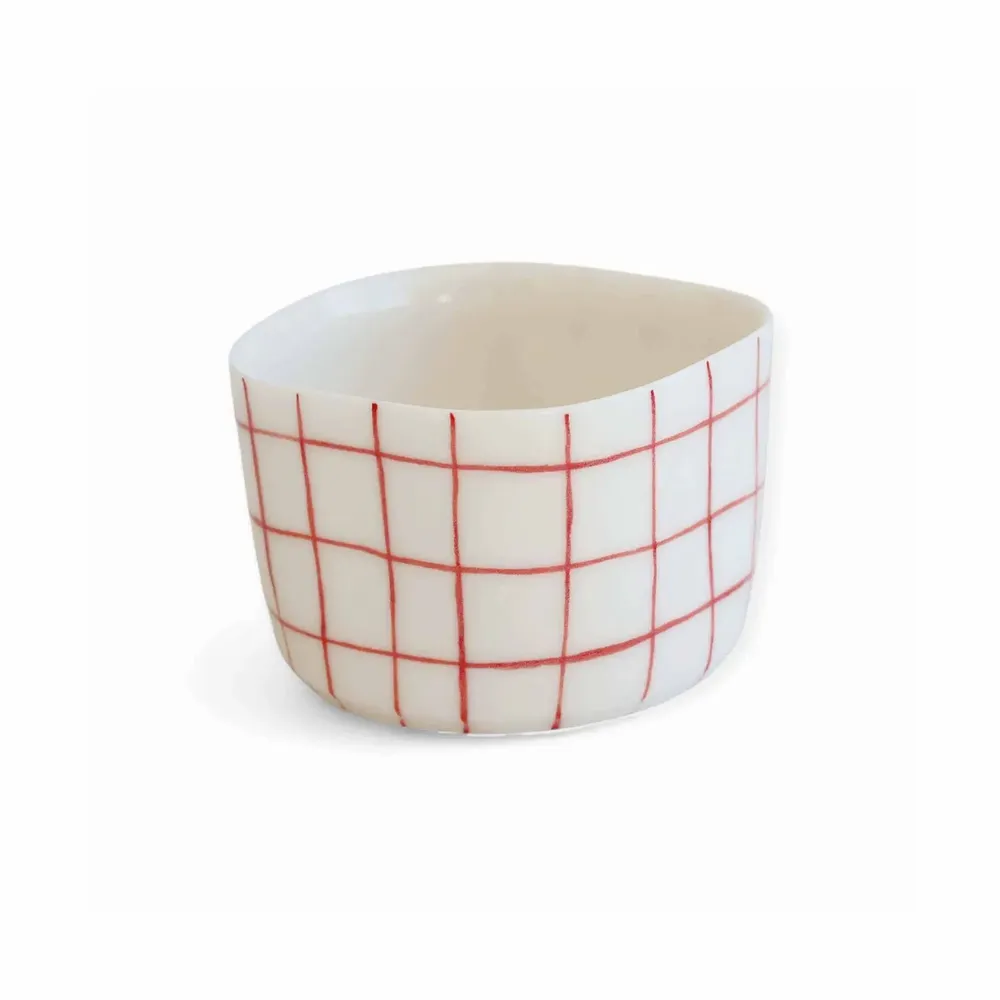 Mugs - Cozy Grid Mug - LALI DESIGN STUDIO