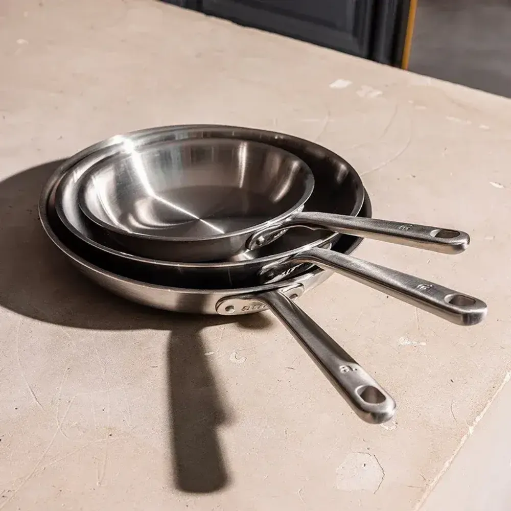 Ustensiles de cuisine - Pack Brigade - Notre set de 3 poêles en inox - ATMA KITCHENWARE