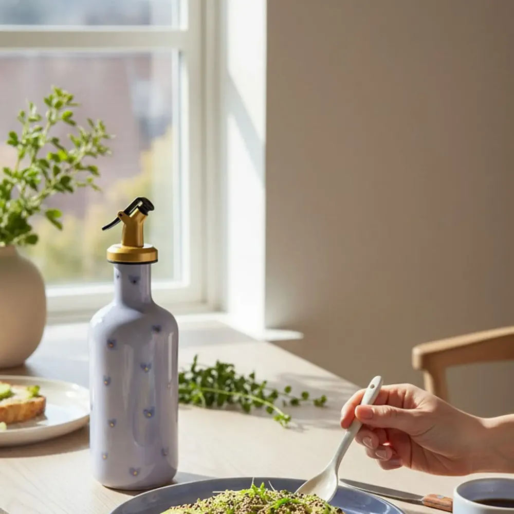 Kitchen utensils - Aqua Olive Oil Bottle - LALI DESIGN STUDIO